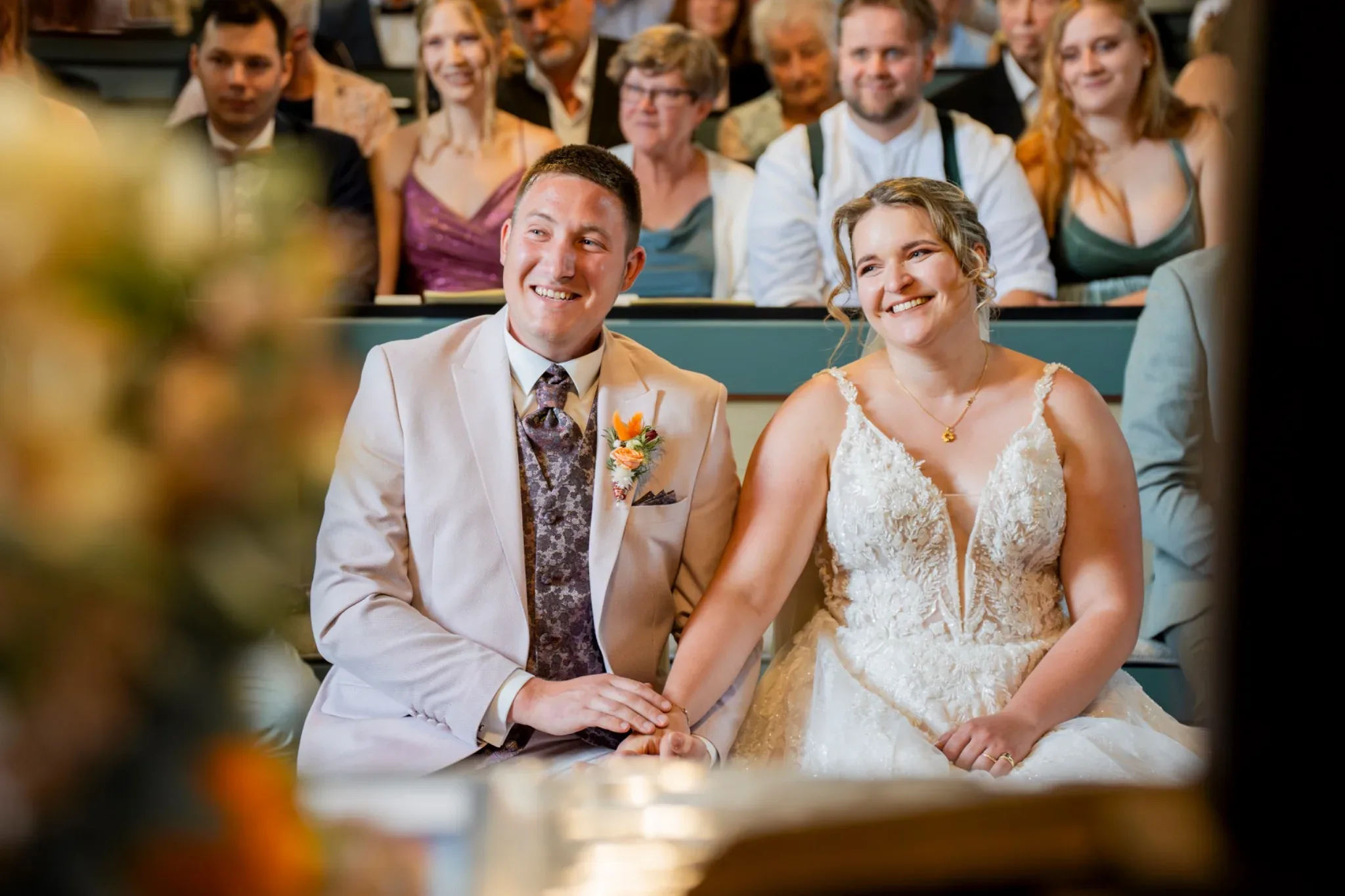 Emotionale Gratulation bei der Hochzeit in der Obermühle Langenselbold